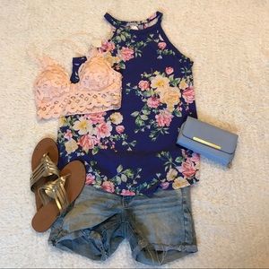 Anemone Blush Double Strap Bralette